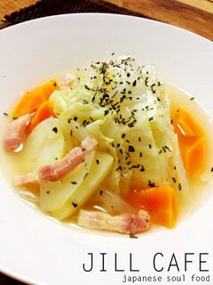 煮キャベツのスープ仕立て-レシピのメイン写真