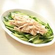 レンチン蒸し鶏ときゅうりの胡麻ドレ