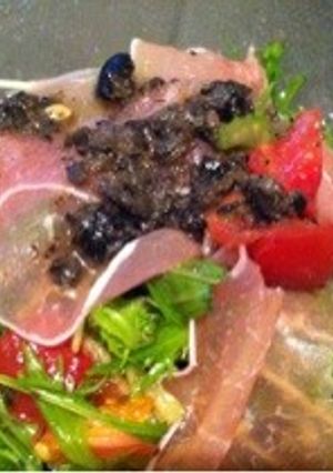 トマトと水菜のオリーブソースサラダ-レシピのメイン写真