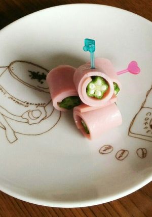 お弁当に超簡単♪オクラ☆ハム-レシピのメイン写真