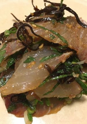 鯛の塩昆布和え-レシピのメイン写真