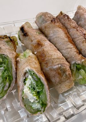 豚肉のレタスとチーズ巻き-レシピのメイン写真