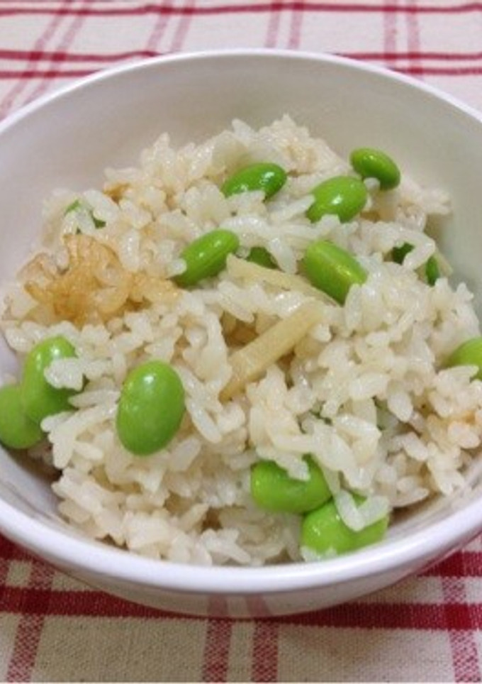 簡単☆こんぶ茶で☆枝豆・しょうがご飯-レシピのメイン写真
