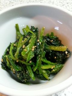 簡単ほうれん草ごま和え-レシピのメイン写真