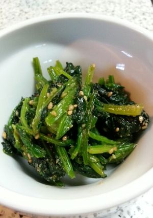 簡単ほうれん草ごま和え-レシピのメイン写真