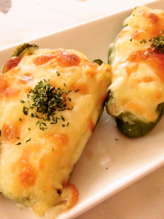 簡単♪ピーマンのポテサラチーズ焼き-レシピのメイン写真
