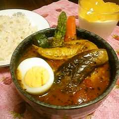 รูปของ チキンのトマトスープカレー