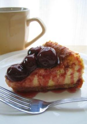 エッグノッグチーズケーキ☆チェリーソース-レシピのメイン写真