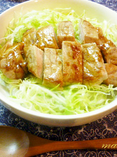 トンテキソース丼 -レシピのメイン写真