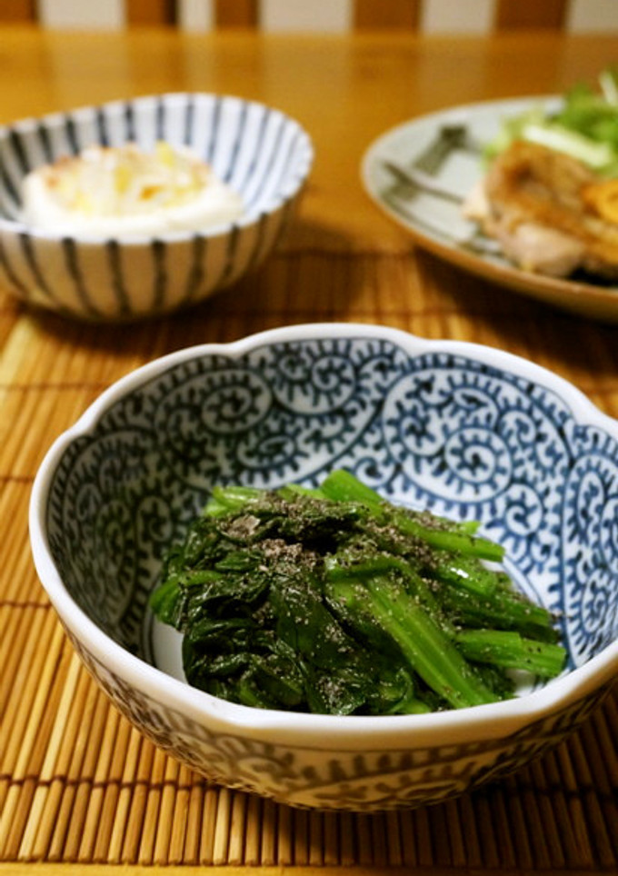 麺つゆで簡単☆ほうれん草の胡麻和え-レシピのメイン写真