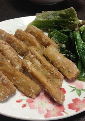 牛蒡の唐揚げ＆葱揚げ-レシピのメイン写真