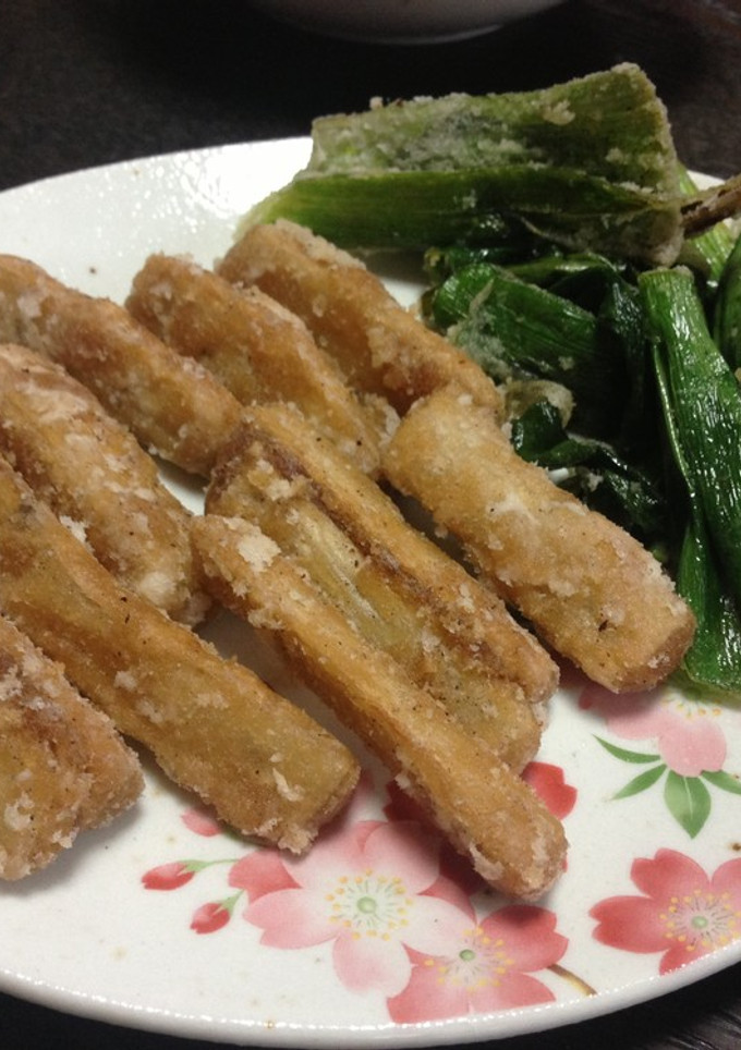 牛蒡の唐揚げ＆葱揚げ-レシピのメイン写真