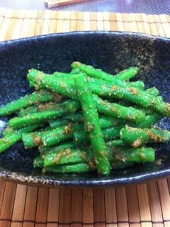 インゲンの胡麻味噌和え-レシピのメイン写真