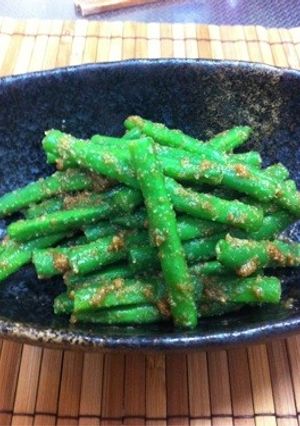 インゲンの胡麻味噌和え-レシピのメイン写真