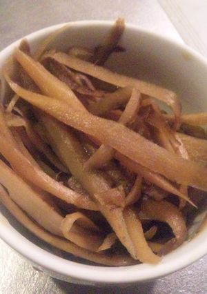 豚肉のさっと煮の煮汁でもう一品◇牛蒡煮-レシピのメイン写真