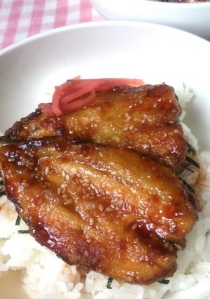 簡単！すぐ出来る♪いわしの蒲焼き丼-レシピのメイン写真