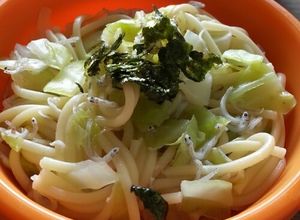 子供ごはん しらすとキャベツの和風スパ-レシピのメイン写真