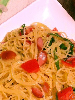 カリカリウインナーの冷製トマトパスタ-レシピのメイン写真