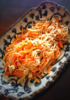 簡単ヘルシー にんじんとえのきのきんぴら-レシピのメイン写真