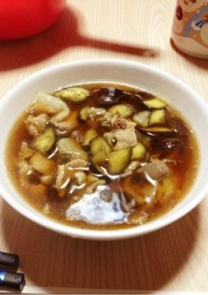 簡単！茄子と豚肉のあったか素麺-レシピのメイン写真
