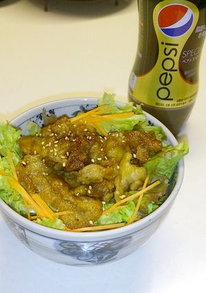 カリカリ豚でくわ焼き丼-レシピのメイン写真