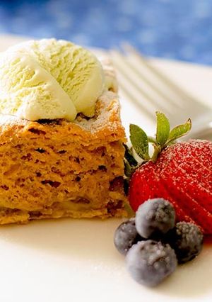 ルバーブプディングケーキ-レシピのメイン写真