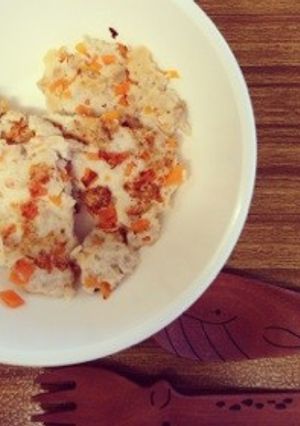離乳食10ヶ月 鶏豆腐のハンバーグ-レシピのメイン写真