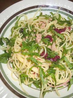 梅と青じそとツナの和風パスタ-レシピのメイン写真