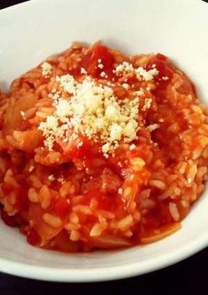 固くなったご飯でトマトリゾット♪-レシピのメイン写真