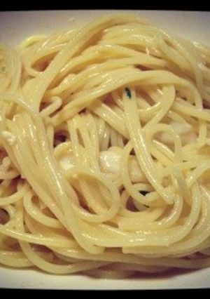 簡単・節約 釜玉パスタ-レシピのメイン写真