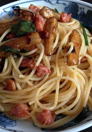 牛蒡と葱のこってり和風パスタ-レシピのメイン写真