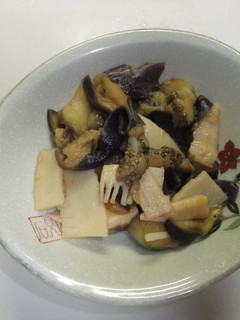 なすと筍の梅肉和え-レシピのメイン写真