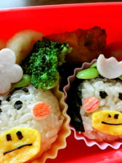はなかっぱXももかっぱちゃん キャラ弁♪-レシピのメイン写真