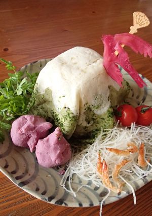 祝！富士山世界遺産登録・お好み焼き-レシピのメイン写真