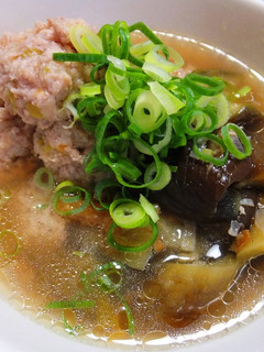 茄子と鶏団子のさっぱり煮-レシピのメイン写真