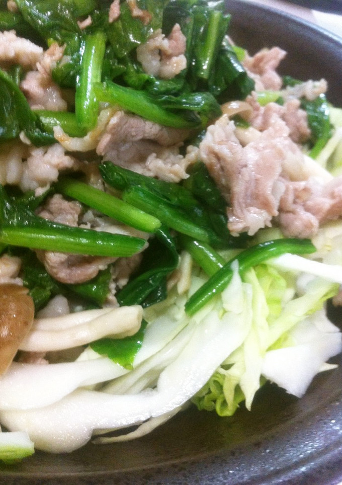 簡単☆豚肉とほうれん草のサッパリ塩炒め-レシピのメイン写真