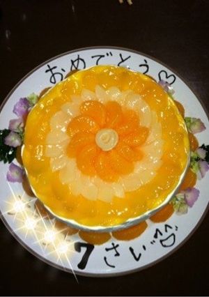 缶詰様々！夏のバースデーケーキ‼-レシピのメイン写真