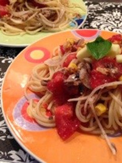 ♡トマトオイルサーディン冷製パスタ♡-レシピのメイン写真