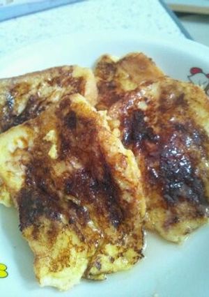 ココアフレンチトーストとオムレツ-レシピのメイン写真