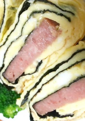 簡単ポーク(スパム)卵焼き！-レシピのメイン写真