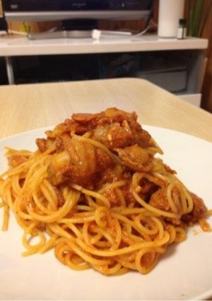えびとホタテのトマトクリームパスタ-レシピのメイン写真