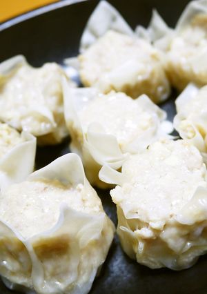 フライパンで簡単！木綿豆腐入りしゅうまい-レシピのメイン写真
