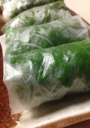 豚肉と水菜とシソの生春巻き-レシピのメイン写真