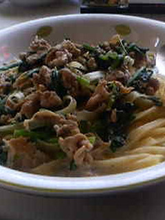 豚肉とホウレン草のクリームパスタ-レシピのメイン写真