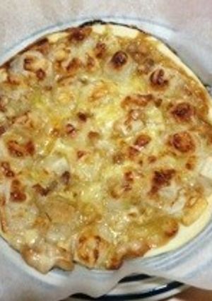 お餅と照焼チキンのピザ-レシピのメイン写真