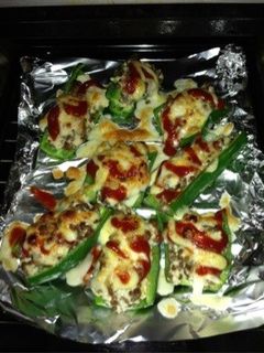 ピーマンのチーズ肉詰め♪-レシピのメイン写真