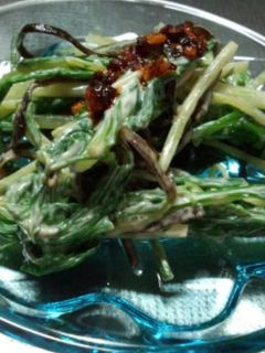 水菜の塩こんぶとマヨネーズの和え物-レシピのメイン写真