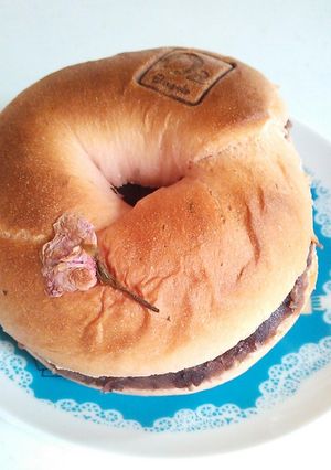 ベーグル de 桜餅気分❀-レシピのメイン写真