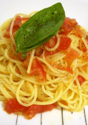 ☆サッパリ爽やか！冷製トマトソースパスタ-レシピのメイン写真