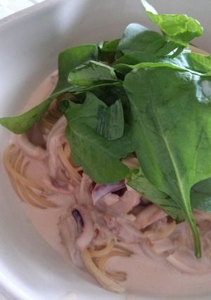 塩辛クリームパスタ-レシピのメイン写真